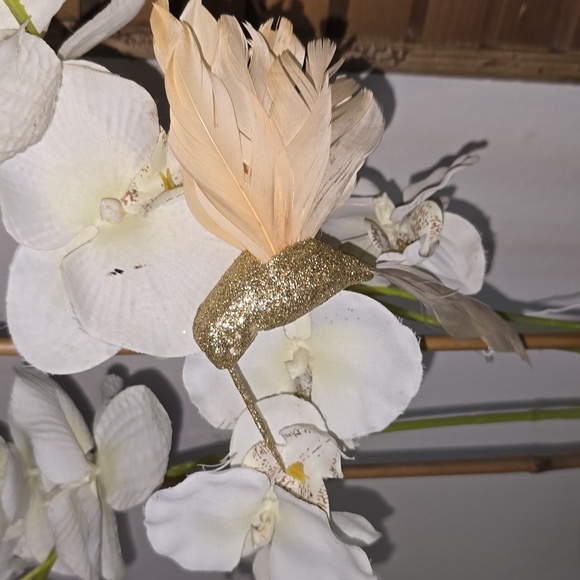 CHRISTMAS PEACOCK AND HUMMINGBIRD DECORATION - Picture 5 of 9